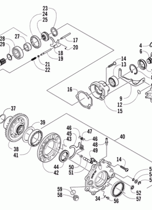 FRONT DRIVE GEARCASE ASSEMBLY