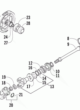 SECONDARY GEAR / OUTPUT SHAFT ASSEMBLY