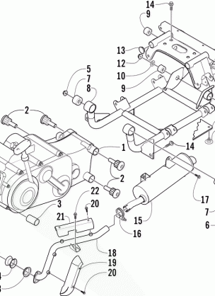 ENGINE AND RELATED PARTS