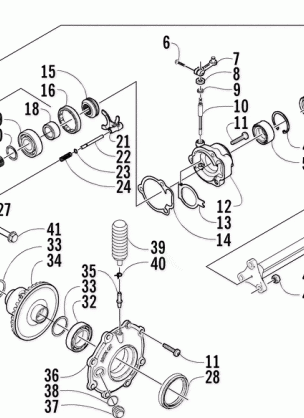 FRONT DRIVE GEARCASE ASSEMBLY