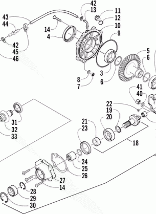 REAR DRIVE GEARCASE ASSEMBLY