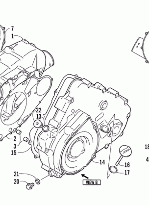 CLUTCH / V-BELT / MAGNETO COVER ASSEMBLY