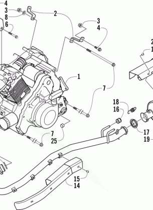 ENGINE AND EXHAUST