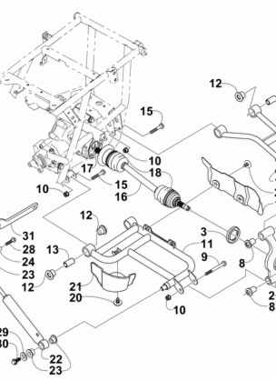 REAR SUSPENSION ASSEMBLY (VIN Ending in 225000 and Up)