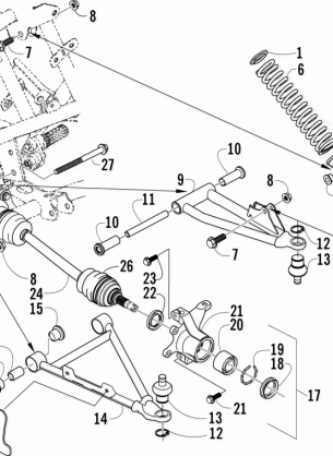 FRONT SUSPENSION ASSEMBLY (VIN Ending in 225000 and Up)