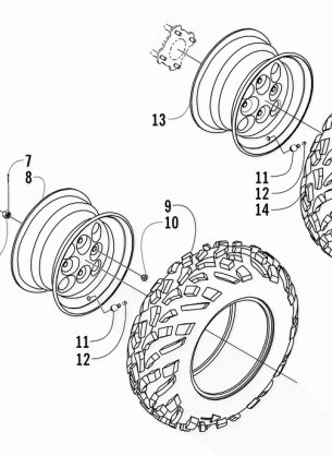 WHEEL AND TIRE ASSEMBLY