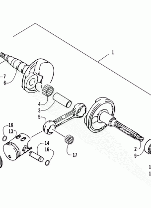 CRANKSHAFT AND PISTON ASSEMBLY