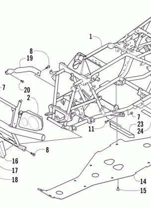 FRAME AND RELATED PARTS