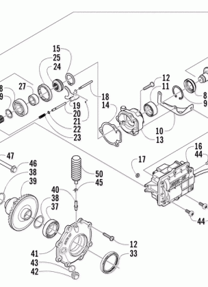 FRONT DRIVE GEARCASE ASSEMBLY