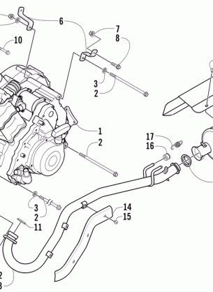 ENGINE AND EXHAUST