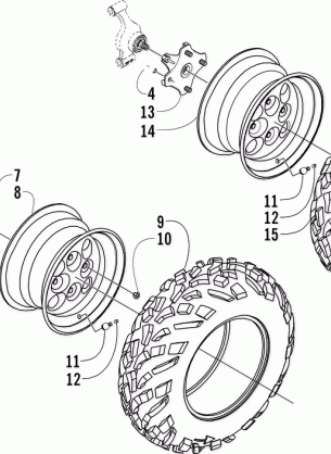 WHEEL AND TIRE ASSEMBLY