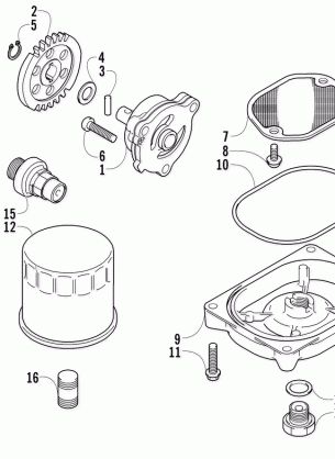 OIL FILTER / PUMP ASSEMBLY