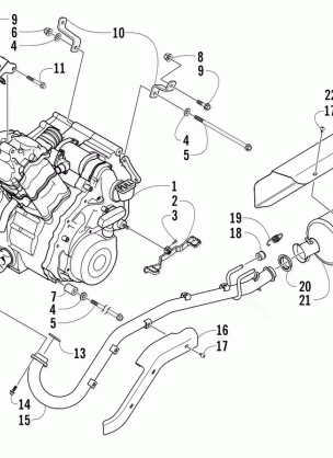 ENGINE AND EXHAUST