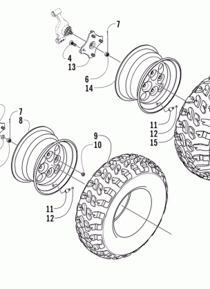 WHEEL AND TIRE ASSEMBLY