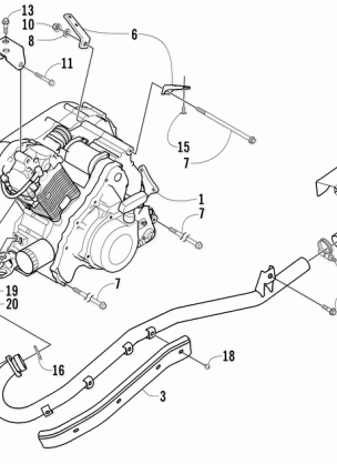 ENGINE AND EXHAUST