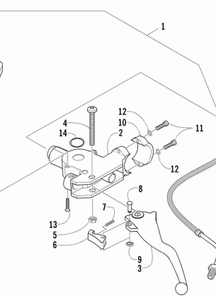 HYDRAULIC HAND BRAKE ASSEMBLY