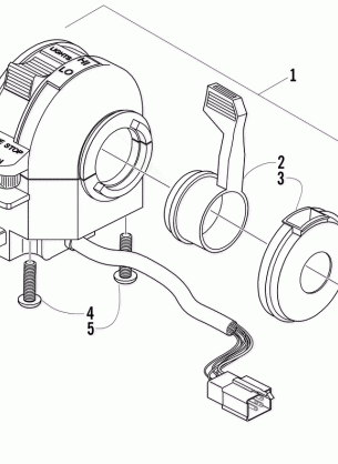 CONTROL SWITCH HOUSING ASSEMBLY