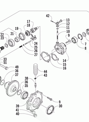 FRONT DRIVE GEARCASE ASSEMBLY