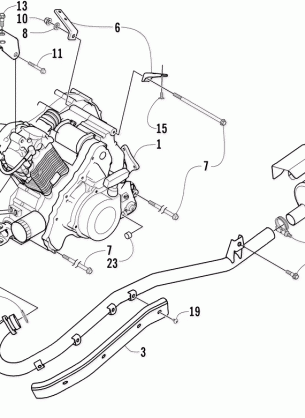 ENGINE AND EXHAUST