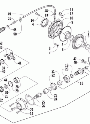 REAR DRIVE GEARCASE ASSEMBLY