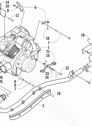 ENGINE AND EXHAUST