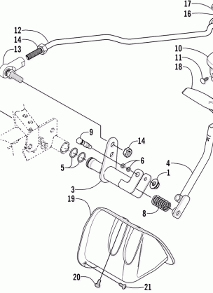 REVERSE SHIFT LEVER ASSEMBLY