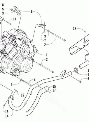 ENGINE AND EXHAUST