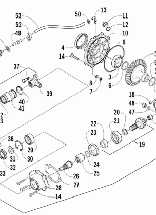 REAR DRIVE GEARCASE ASSEMBLY