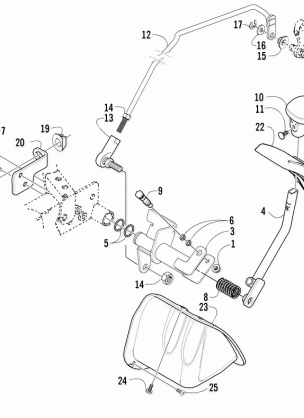 REVERSE SHIFT LEVER ASSEMBLY