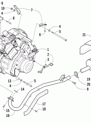 ENGINE AND EXHAUST