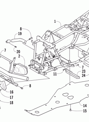 FRAME AND RELATED PARTS