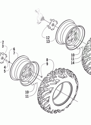 WHEEL AND TIRE ASSEMBLY