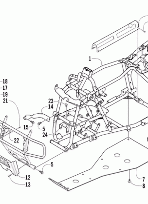 FRAME AND RELATED PARTS