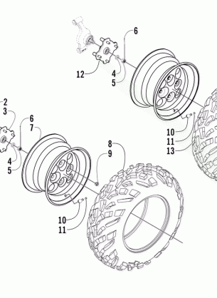 WHEEL AND TIRE ASSEMBLY