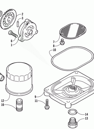 OIL FILTER / PUMP ASSEMBLY