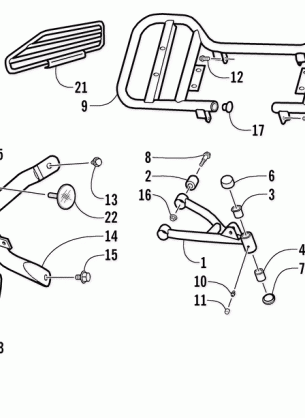 A-ARM FLOOR PANEL AND BUMPER ASSEMBLY