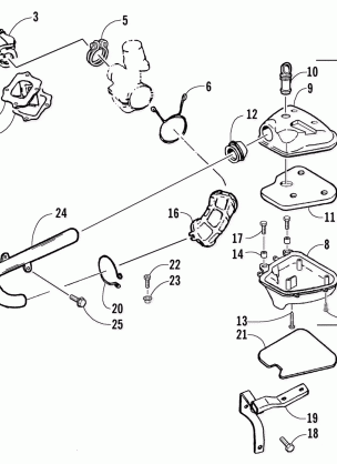 REED VALVE AND AIR CLEANER ASSEMBLY