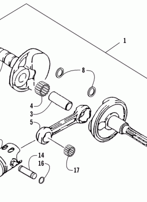 CRANKSHAFT AND PISTON ASSEMBLY