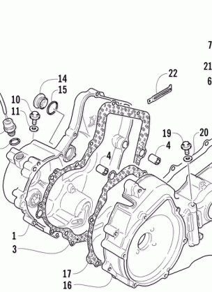 CRANKCASE COVER ASSEMBLY