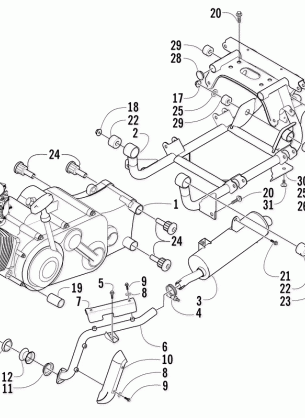 ENGINE AND RELATED PARTS