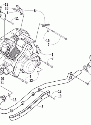 ENGINE AND EXHAUST