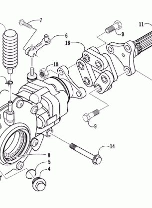 FRONT DRIVE GEARCASE ASSEMBLY