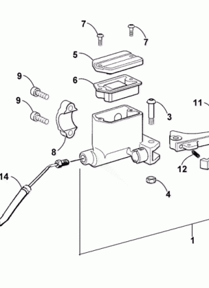 HYDRAULIC HAND BRAKE ASSEMBLY