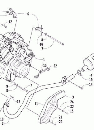 ENGINE AND EXHAUST