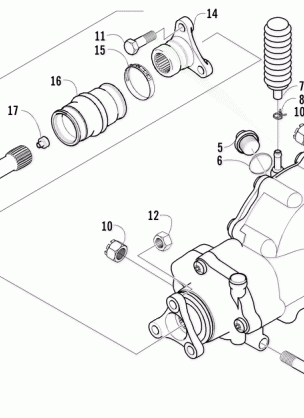 REAR DRIVE GEARCASE ASSEMBLY