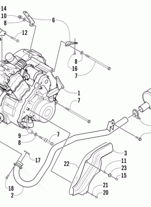 ENGINE AND EXHAUST