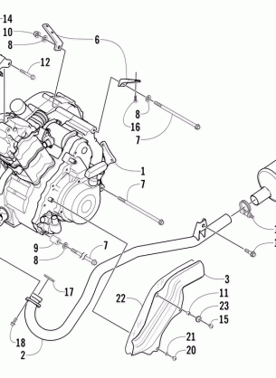 ENGINE AND EXHAUST