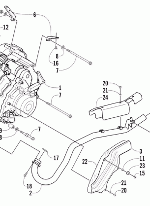 ENGINE AND EXHAUST