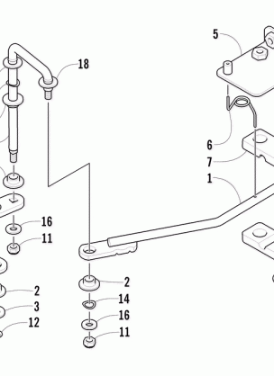 FRONT DRIVE SHIFT LINKAGE ASSEMBLY (300 4X4)