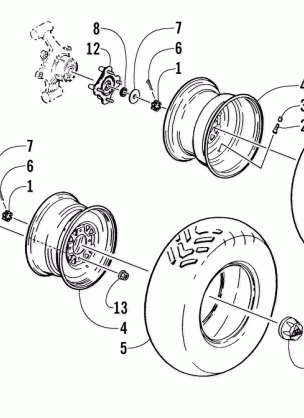 WHEEL AND TIRE ASSEMBLY